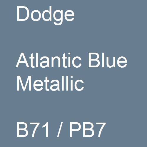 Dodge, Atlantic Blue Metallic, B71 / PB7.